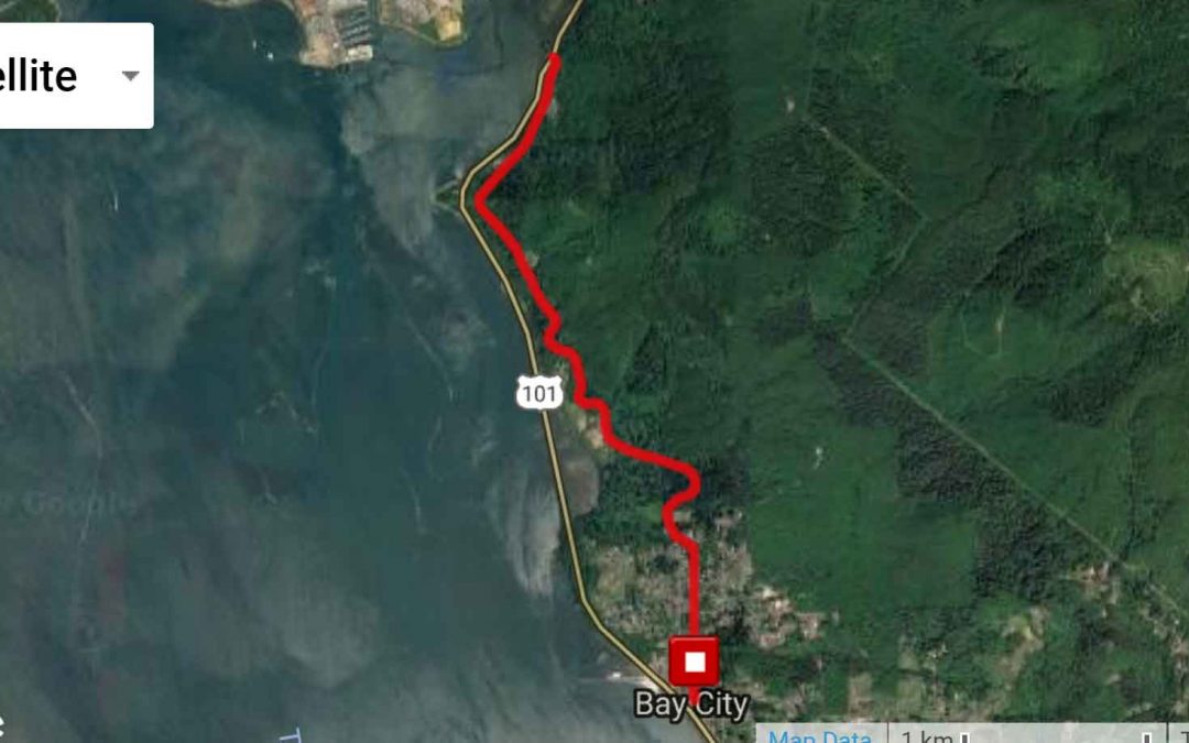 Bay City to Garibaldi Old Hwy 5.59 miles out & back
