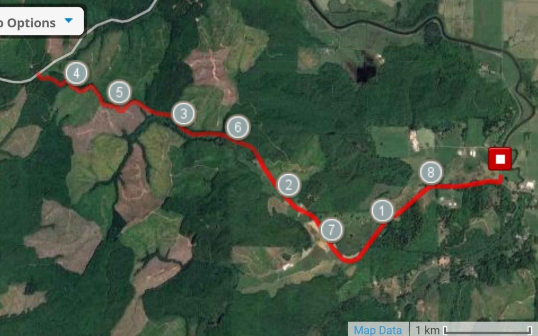 Dump Rd. West on Eckloff Rd. 8.1 miles out & back