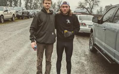 Sam & Asher set course records at Eugene Frozen Trail Runfest